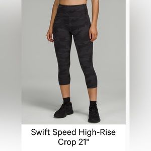 Lululemon Swift Speed High-Rise Crop 21” Size 6